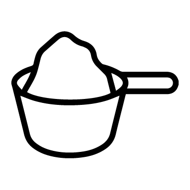 Black line drawing of a pot with a lid on a white background